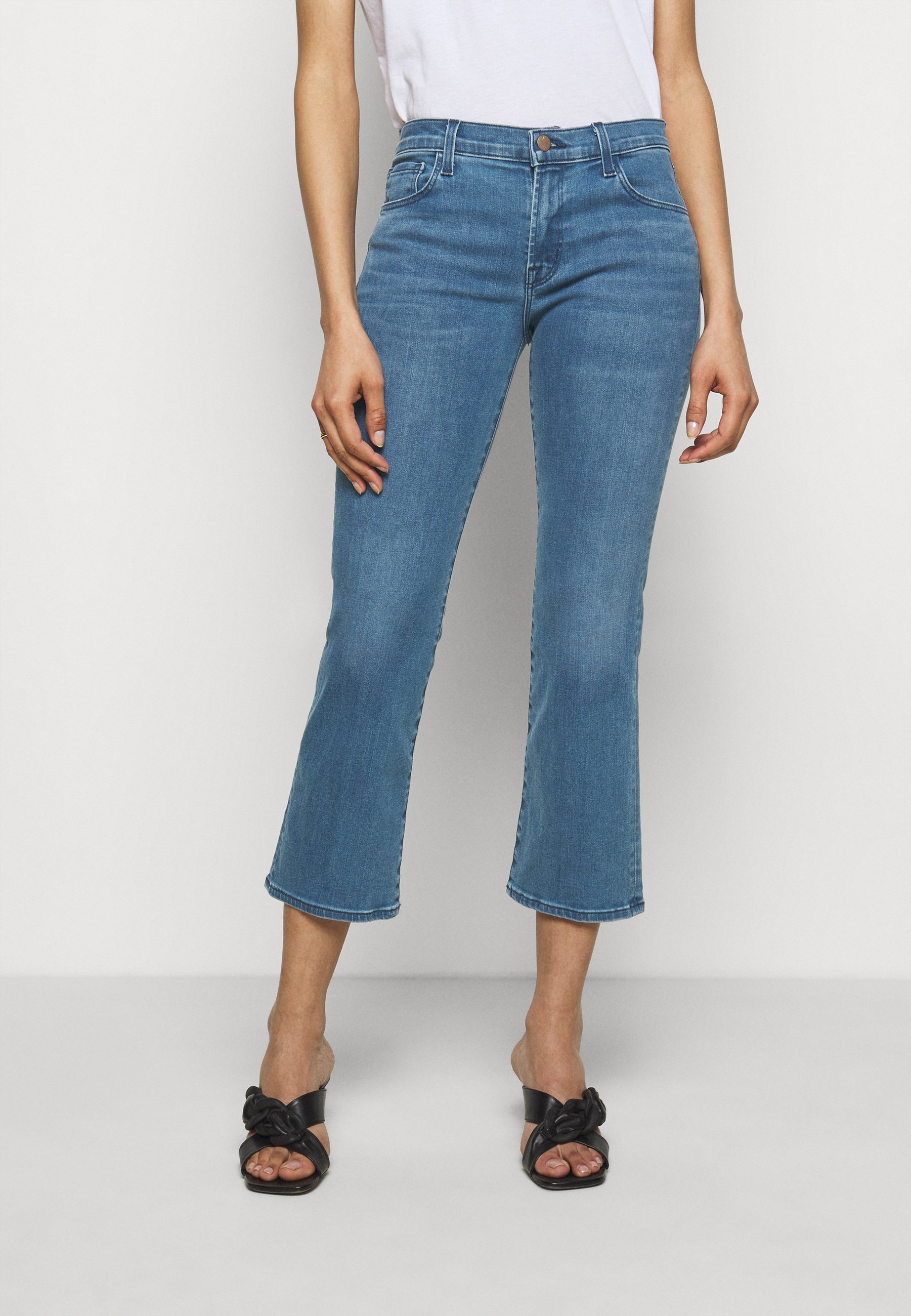 J Brand SELENA MID RISE CROP BOOT - Jeans Skinny Fit - vivacious/blue -  Zalando.ie