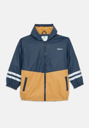 REGENJACKE FUTTER - Outdoorjacke - marine/braun
