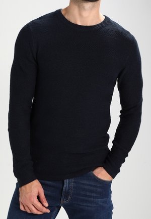 Striktrøje - dark blue