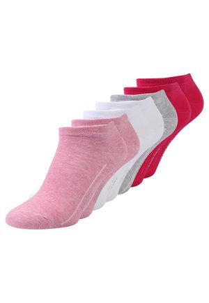 SOFT SNEAKER BOX 7 PACK - Nogavice - pink melange/white/pink rose/fog melange