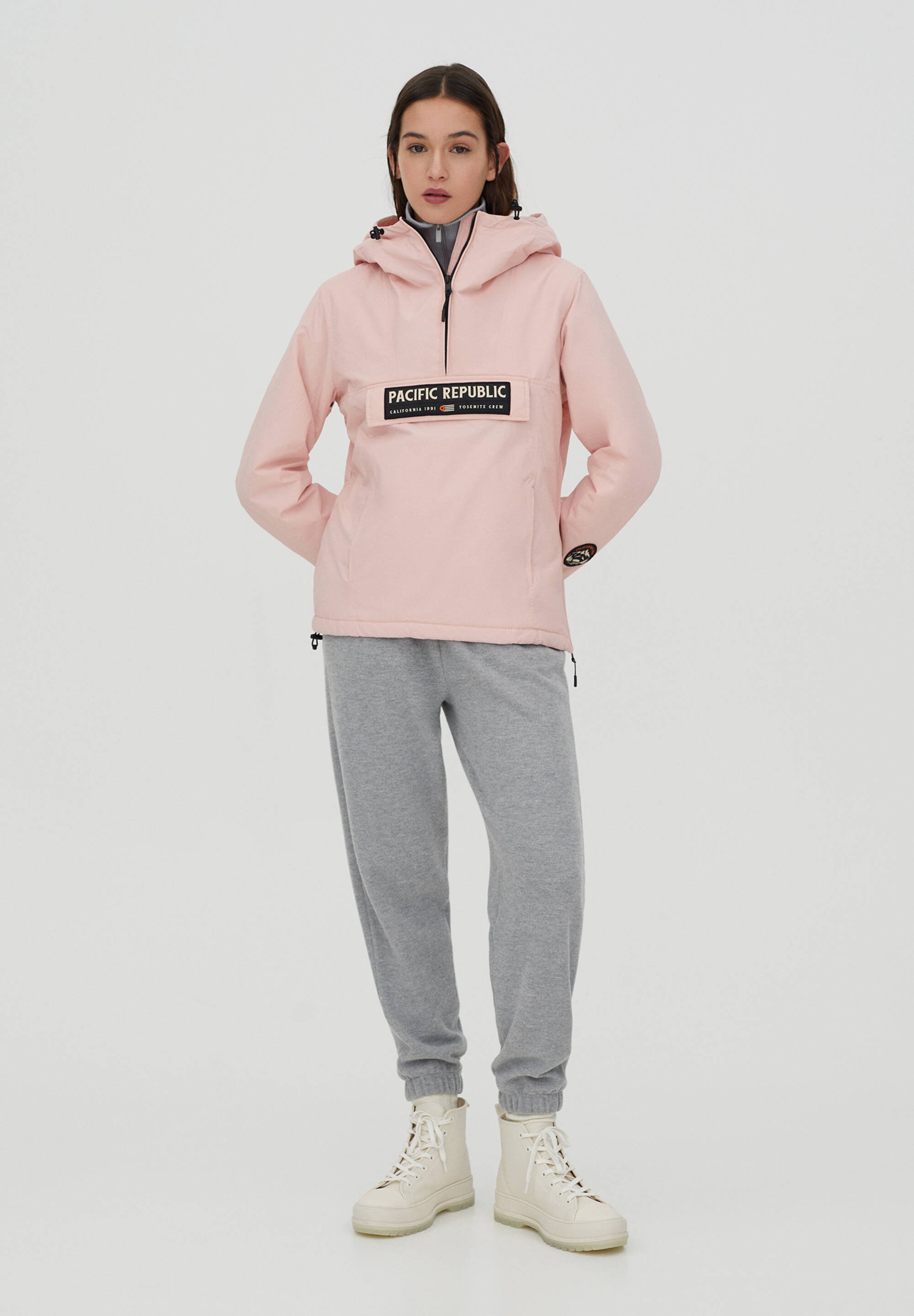 pull and bear pink jacket
