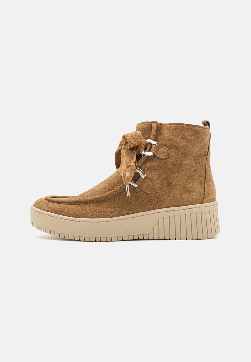 Gabor Botines con cordones - lion/coñac - Zalando.es