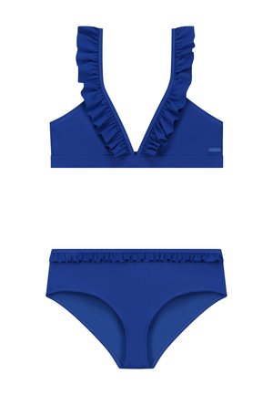 BELLA FIXED SET RUFFLE - Bikinier - blue deep ocean