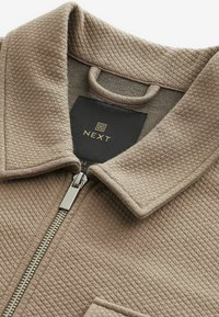 Next PREMIUM ZIP - REGULAR FIT - Teksajakk - stone