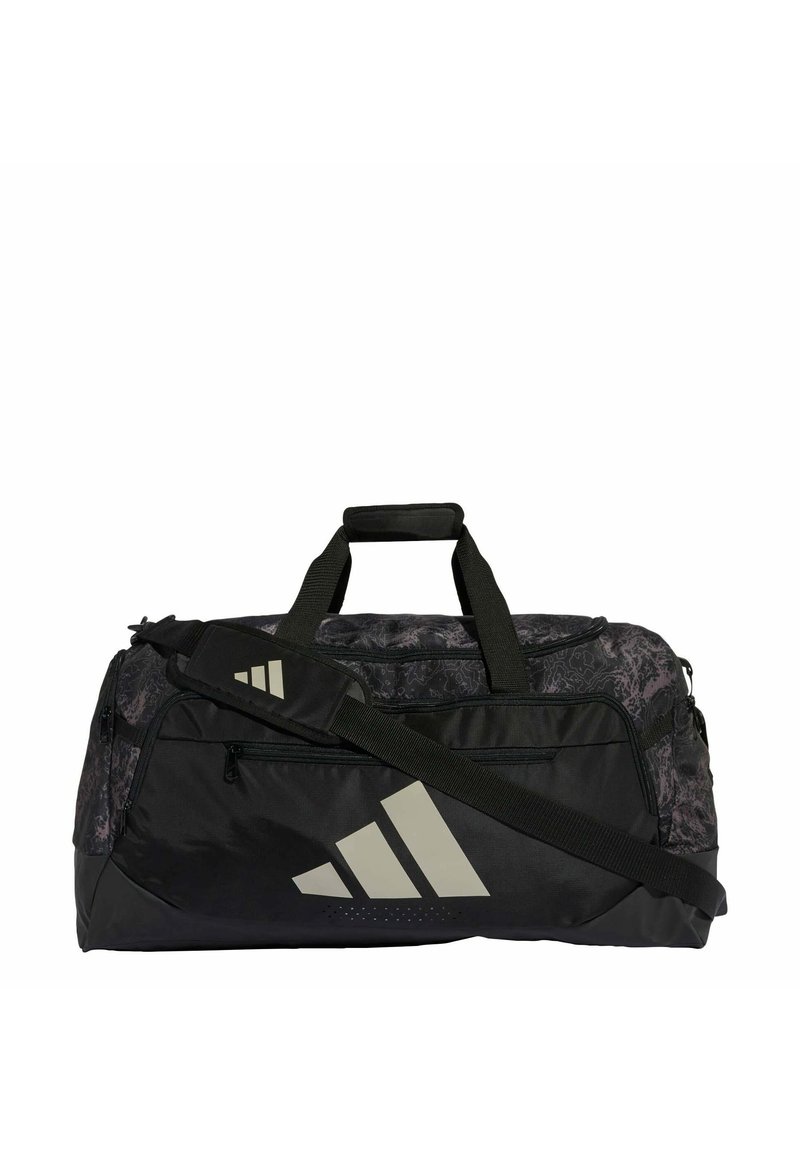adidas Performance TRAINING DEFENDER GRAPHIC DUFFLE MEDIUM - Bolsa de deporte - black/beige