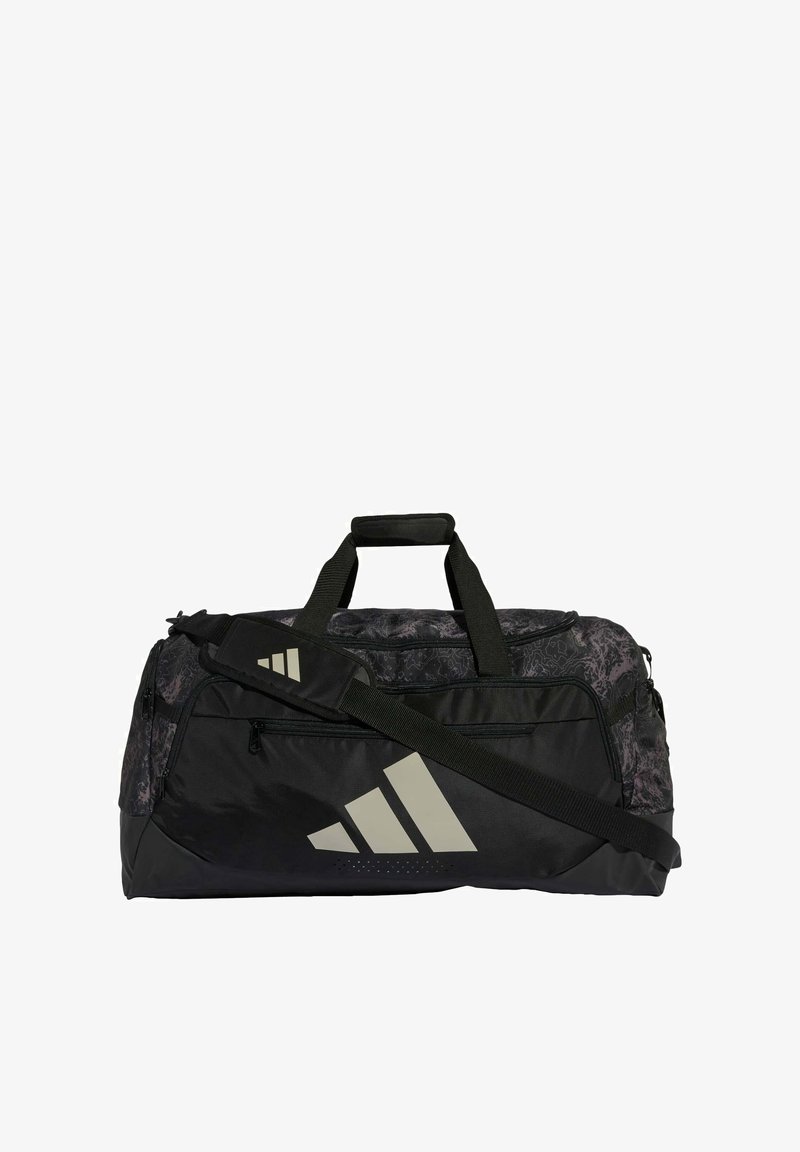 adidas Performance TRAINING DEFENDER GRAPHIC DUFFLE MEDIUM - Bolsa de deporte - black/beige