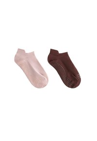 2 PAIRS OF POLYAMIDE YOGA AND PILATES SNEAKER - Calzini - pink