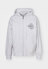 HOODED BLAZE - Zip-up sweatshirt - ash heather/black