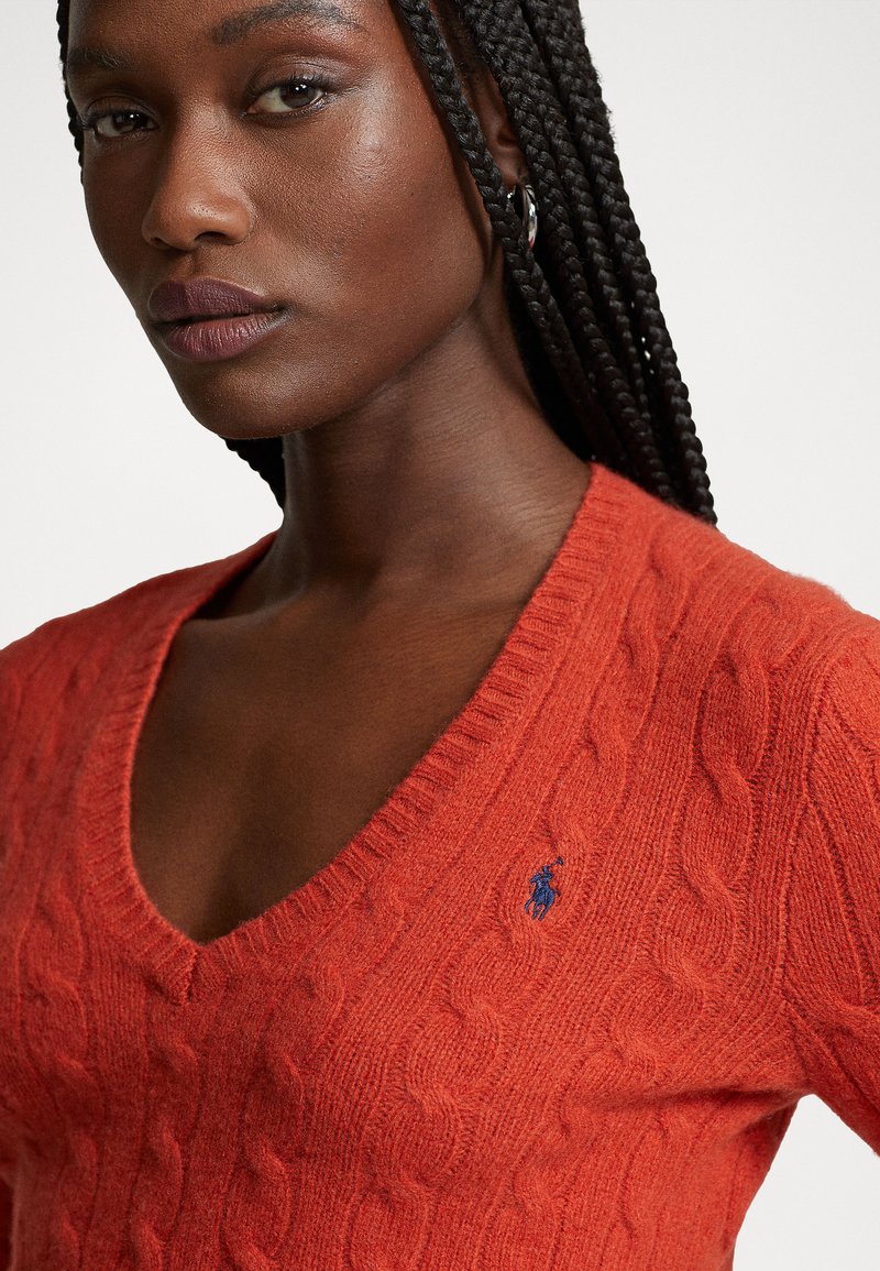 Polo Ralph Lauren KIMBERLY LONG SLEEVE - Jumper - faded red/light red -  Zalando.de