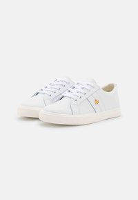 Lauren Ralph Lauren JANSON II ACTION LEATHER SNEAKER - Trainers - real white