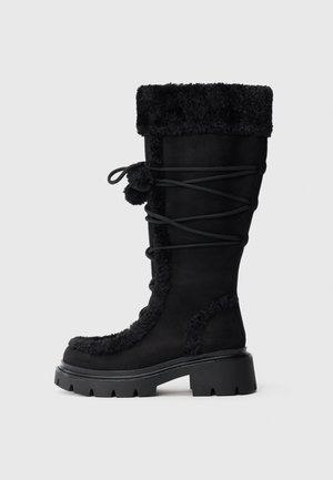 Schnürstiefel - black
