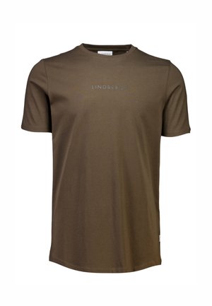 Lindbergh TEE S/S - T-shirt basic - dk brown
