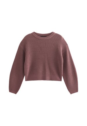 New Look, DARK  RIBBED  MEET THE JEAN JUMPER - Neule - deep pink