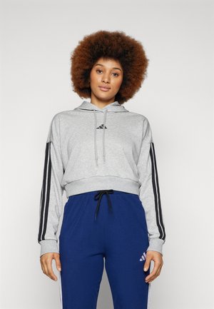 adidas Sportswear Felpa con cappuccio - medium grey heather/black