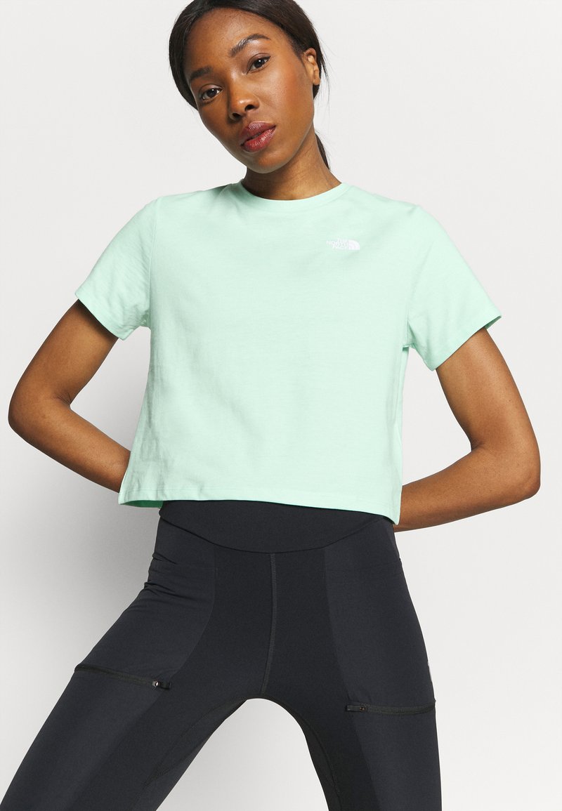 Damen Sportbekleidung | The North Face FOUNDATION CROP TEE Sport T-shirt misty jade heather/mint - CQ83095 Damen Sportbekleidung | The North Face FOUNDATION CROP TEE Sport T-shirt misty jade heather/mint - CQ83095
