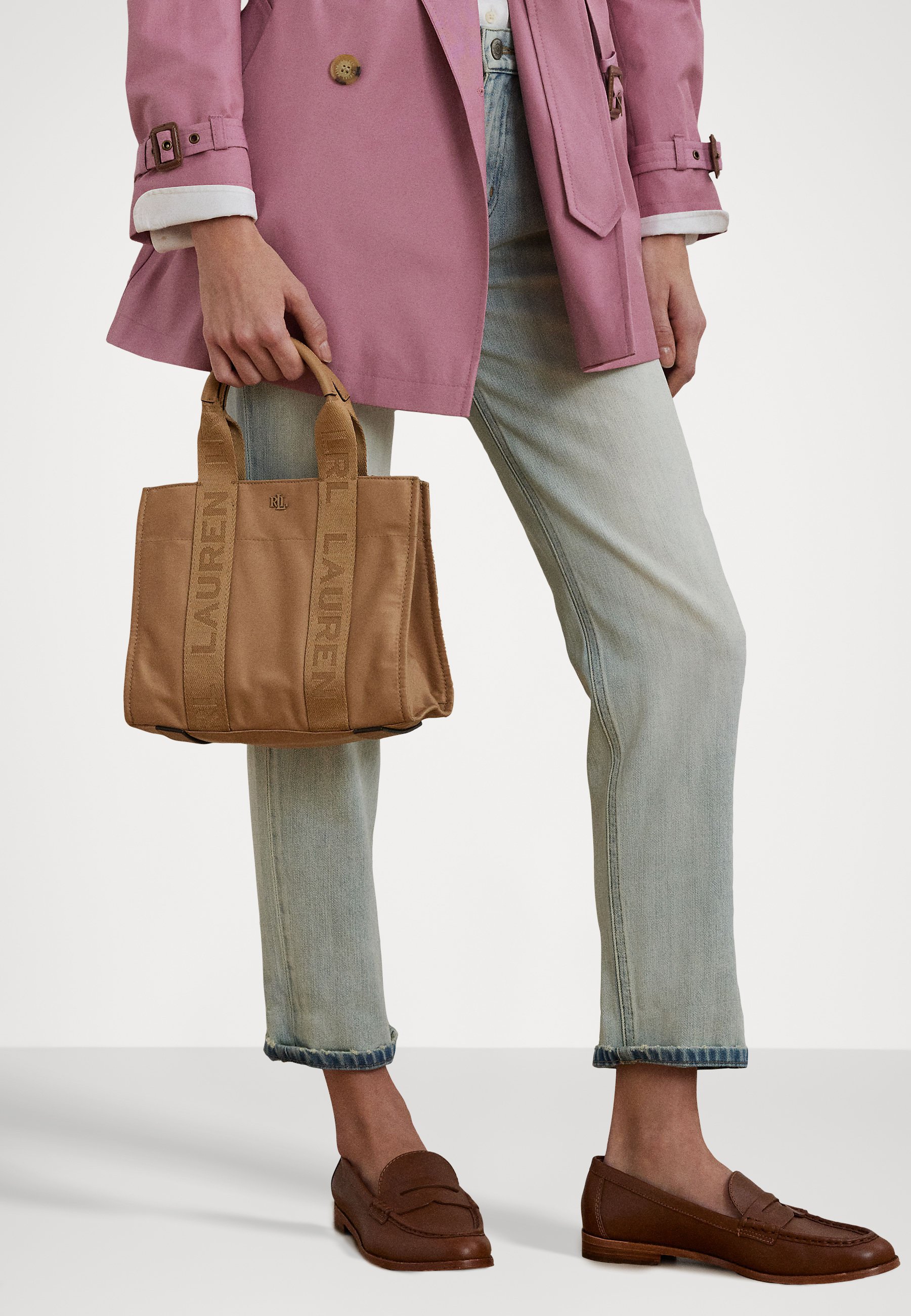 【Lauren Ralph Lauren】Stevie ナイロン スモール トートバッグ Lauren Ralph Lauren】Stevie ナイロン スモール トートバッグ