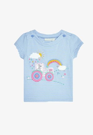 JoJo Maman Bébé BUNNY ON TRACTO REGULAR FIT - Apdrukāts T-krekls - lilac purple bunny on tractor