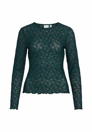 VILA, VIFAY O-NECK L/S TOP - NOOS - Bluse - ponderosa pine