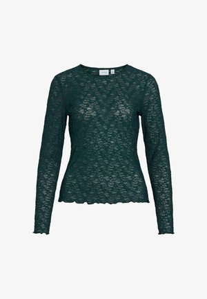 VILA, VIFAY O-NECK L/S TOP - NOOS - Bluse - ponderosa pine