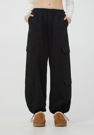 Terranova PARACHUTE  - Pantaloni cargo - nero