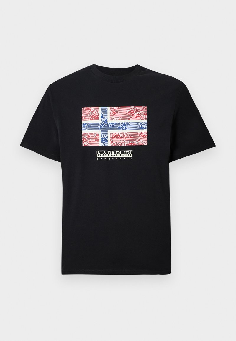 Napapijri T-shirt print zwart