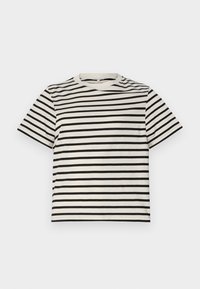 ONLLIVINA STRIPE - Tričko s potlačou - cloud dancer/black