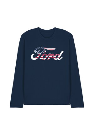 Ford, FORD FLAG LOGO - Long sleeved top - dark blue