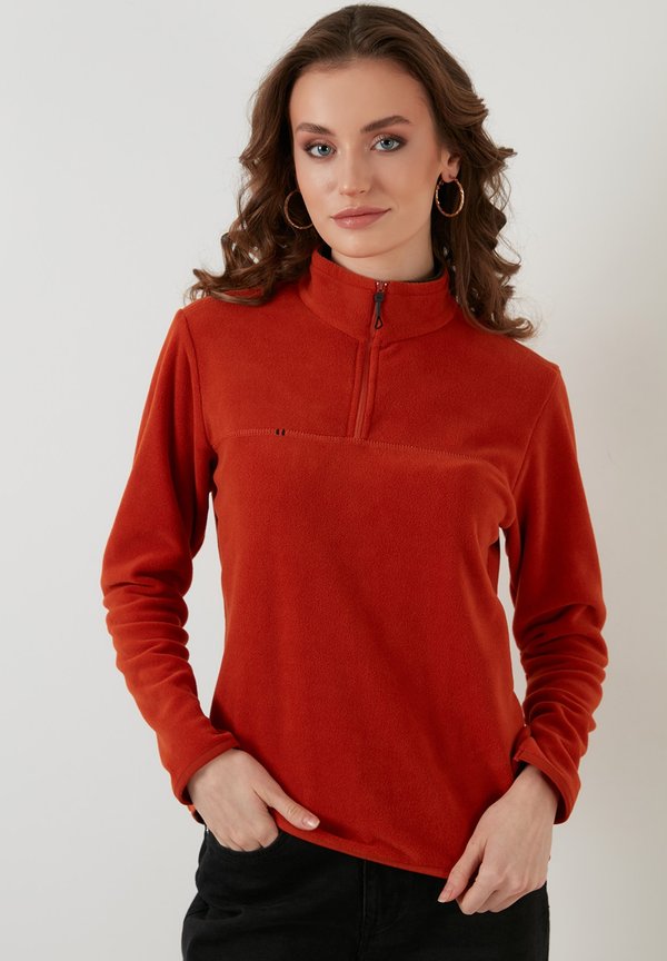 HIGH COLLAR - Fleecepullover - orange
