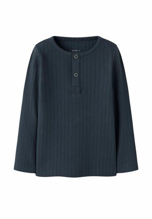 MIT LANGEN ÄRMELN SLIM FIT - Longsleeve - midnight navy