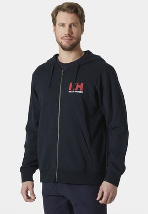 LOGO FULL HOODIE - Zip-up sweatshirt - navy