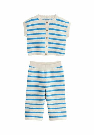 REGULAR FIT STRIPE SET - Kelnės - blue white
