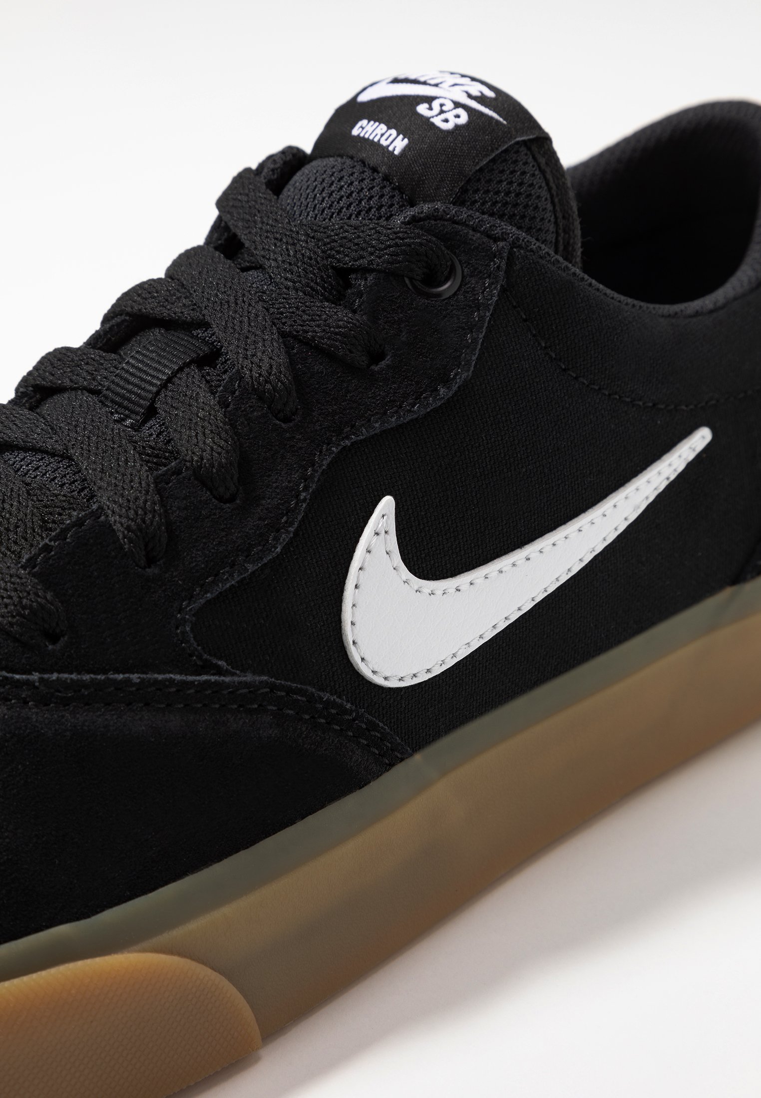 Nike SB NIKE CHRON - Trainers - black/white/light brown/black -  Zalando.co.uk