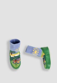 JoJo Maman Bébé FARM SCENE  - REGULAR FIT - Tofflor & inneskor - blue farmyard