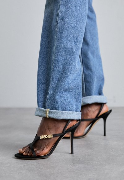 MOSCHINO DONNA - Sandale cu toc - nero