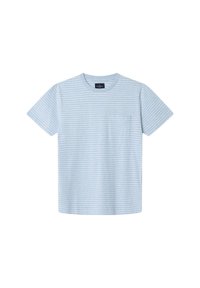 STRIPE POCKET TEE - T-shirt con stampa - summer blue