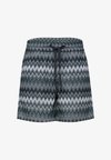 SHORTS MIT ZICK-ZACK MUSTER - Short - deep bound green