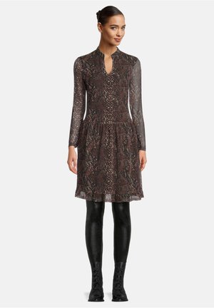 Robe pull - beige/black
