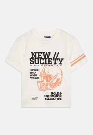 OSJSOCIETY LIFE PRINTED TEE  - Potiskana majica - tofu