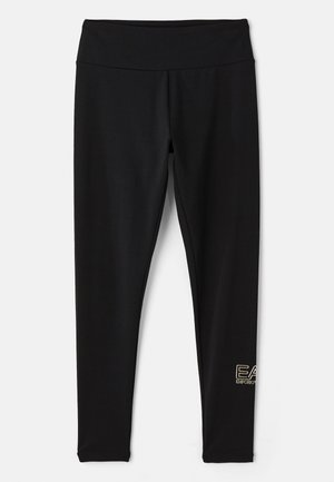 EA7 Emporio Armani Leggings - Trousers - black/gold-coloured