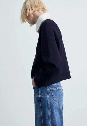 Strickpullover - bleu marine foncé