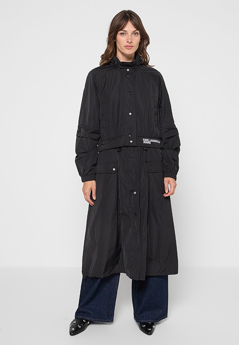 Karl Lagerfeld Mantel zwart Karl Lagerfeld Mantel zwart