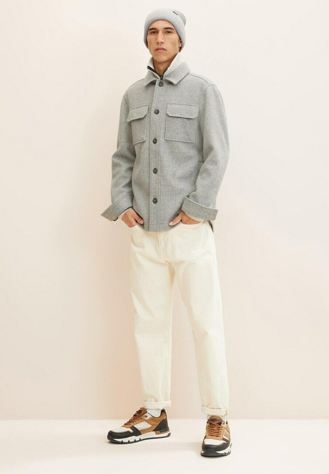 TOM TAILOR ACCESSOIRE BASIC - Muts - ordinary grey melange/lichtgrijs -  Zalando.nl