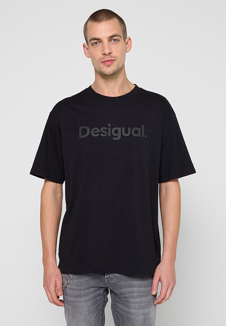 Desigual T-shirt print zwart