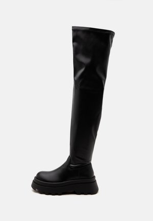 Even&Odd Wide Fit by Zalando, Ботуши над коляното - black