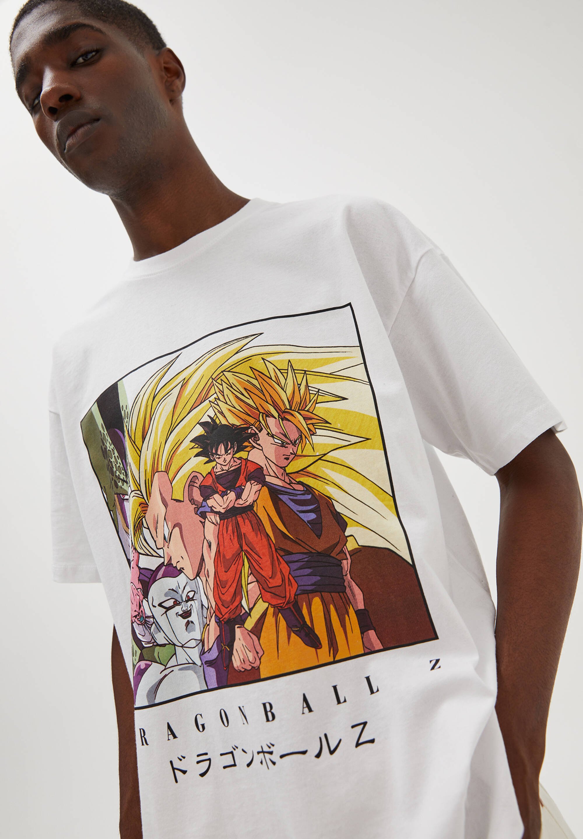 pull and bear dragon ball shirt