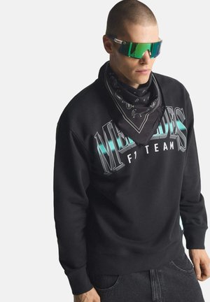 Sweatshirt - black   white