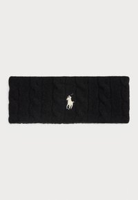 CABLE KNIT WOOL CASHMERE HEADBAND - Öronvärmare - black