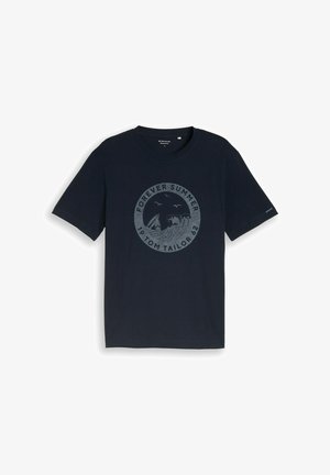 TOM TAILOR, Triko s potiskem - sky captain blue