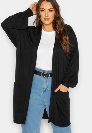 Yours Clothing BALLOON SLEEVE FINE - Cardigan - black