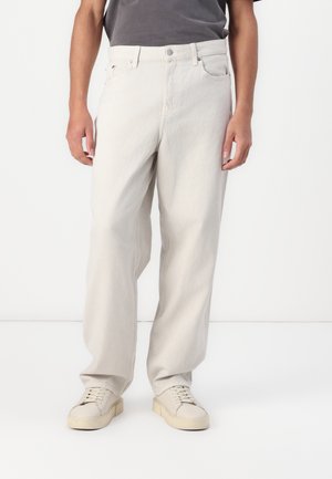 Relaxed fit -farkut - off-white